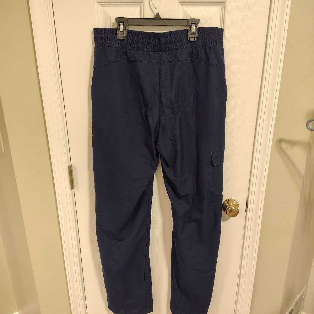 Navy Lightweight Made For Life Medium Tall Pants. - Picture 3 of 7